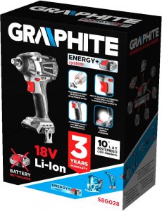 Klucz udarowy Graphite Energy+ 18 V 1/2" 58G028 5