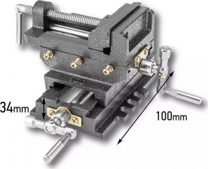 Neo Imadło maszynowe krzyżowe dwuosiowe 100 mm (35-035) 3