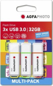 Pendrive AgfaPhoto Color Mix (3 szt.), 32 GB  (10555) 1
