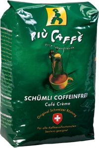 Kawa ziarnista Piu Caffe Piu Caffe Schümli Coffeinfree 1 kg 1