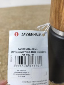 Młynek do przypraw Zassenhaus Zassenhaus salt mill HANNOVER Olive, 18 cm 4