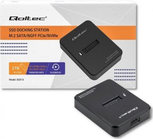 Stacja dokująca Qoltec Stacja dokująca dysków SSD M.2 SATA / PCIe | NGFF / NVMe | USB 3.1 (50313) 6