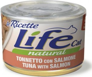 Life Pet Care LIFE CAT pusz.150g TUNA + SALMON LA RICETTE /24 1