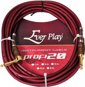 Kabel Ever Play Jack 6.3mm  - Jack 6.3mm 3m czerwony (52342) 1