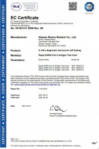 Boson TEST DO SAMOKONTROLI ANTYGENOWY COVID-19 x5 8