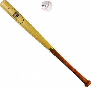 Lucio Londero Drewniany Kij Baseballowy 75 cm z Piłką do Baseballa 1