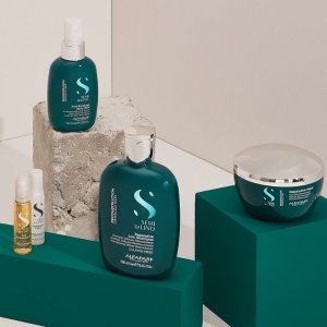 Alfaparf Alfaparf Semi Di Lino Reparative regenerujący szampon do włosów zniszczonych, podróżny 75ml 2