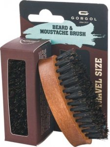 GORGOL Gorgol Beardyman Micro Brush, szczotka kieszonkowa jasna, kartacz do wąsów i brody 1