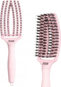 Olivia Garden Fingerbrush Pink Pastel, szczotka z włosiem z dzika, Medium 3