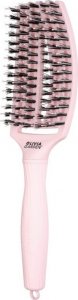 Olivia Garden Fingerbrush Pink Pastel, szczotka z włosiem z dzika, Medium 4