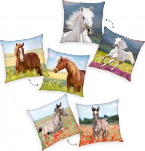 Herding KONIE KOŃ ZWIERZĘTA PODUSZKA DWUSTRONNA JASIEK 2