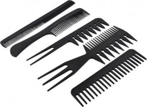 Eko-Higiena Zestaw grzebieni fryzjerskich 10 sztuk + etui 5