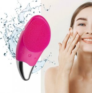Eko-Higiena Szczoteczka soniczna do oczyszczania twarzy, masażer różowy 2