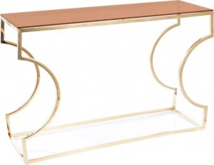 SIGNAL MEBLE Konsolka KENZO C 120x40 złota 1
