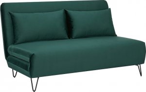 SIGNAL MEBLE Sofa rozkładana ZENIA VELVET zielona funkcja spania Signal 1