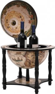 vidaXL BAREK GLOBUS ZE STOJAKIEM NA WINO LITY EUKALIPTUS 2