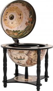 vidaXL BAREK GLOBUS ZE STOJAKIEM NA WINO LITY EUKALIPTUS 3