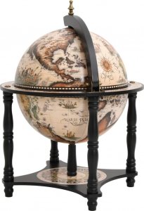 vidaXL BAREK GLOBUS ZE STOJAKIEM NA WINO LITY EUKALIPTUS 5