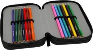 Piórnik Starpak PIXELE PIKSELE PIÓRNIK TRZYKOMOROWY Z WYPOSAŻENIEM 5