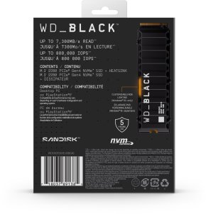 Dysk SSD SanDisk Black 850X 1TB M.2 2280 PCI-E x4 Gen4 NVMe (WDS100T2XHE) 8