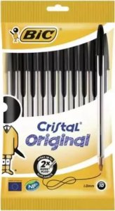 Bic Długopis Cristal Original pouch czarny 10 szt BIC 1