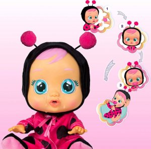 IMC Toys CRY BABIES LALKA PŁACZE BIEDRONKA LADY 3