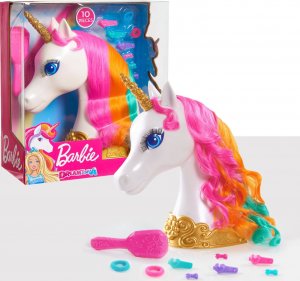 Mattel BARBIE JEDNOROŻEC GŁOWA DO CZESANIA + AKCESORIA 1