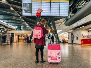 Vadobag PEPPA PIG WALIZKA KÓŁKCH PLECAK WOREK DZIECI BAGAŻ 4