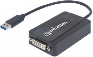 Adapter USB Manhattan USB - DVI Czarny  (152310) 1