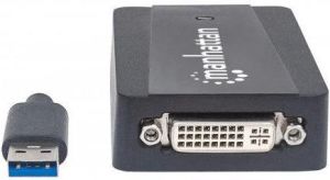 Adapter USB Manhattan USB - DVI Czarny  (152310) 3