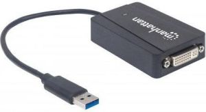 Adapter USB Manhattan USB - DVI Czarny  (152310) 4