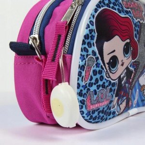 Piórnik Cerda LOL L.O.L PIÓRNIK DWUKOMOROWY KOSMETYCZKA TUBA LED 4