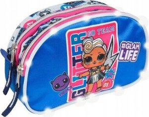 Piórnik Cerda LOL L.O.L PIÓRNIK DWUKOMOROWY KOSMETYCZKA TUBA LED 2