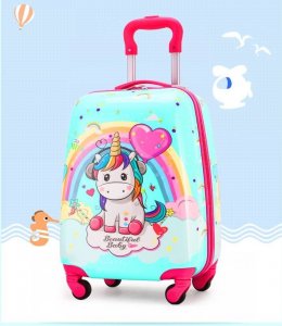 MPMAX Walizka kabinowa dla dzieci Jednorożec 4