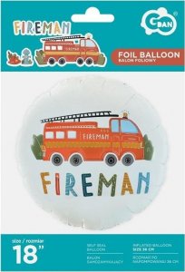 GoDan Balon foliowy Fireman okrągły 1