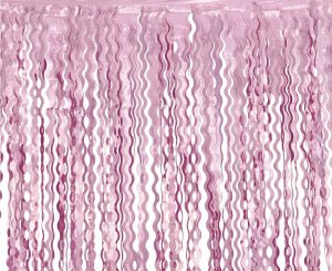 GoDan Kurtyna spirale metaliczna różowa 100x200cm 1