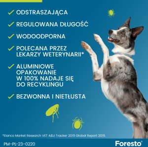 Elanco Obroża dla psów I kotów od 8kg FORESTO 70cm - SAN000036 11