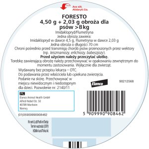 Elanco Obroża dla psów I kotów od 8kg FORESTO 70cm - SAN000036 8