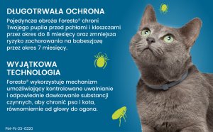 Elanco Obroża przeciwko pchłom i kleszczom Foresto dla psa i kota do 8 kg 38 cm 11