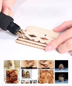 Techrebal Wypalarka do drewna i skóry PIROGRAF YIHUA 939-III 6