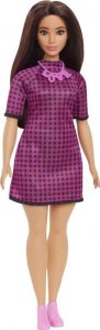 Lalka Barbie Barbie Fashionistas Sukienka w różową kratkę 4
