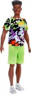 Lalka Barbie Barbie Lalka Barbie Ken Fashionistas z czarnymi kręconymi włosami 2