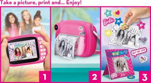 Aparat cyfrowy Lisciani Barbie print cam różowy 4