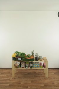 Wamar-Sosenka MAXI Regał Drewniany 64x120x50 cm 2 Półki ażurowe Surowy Drewno sosnowe MAXI-2NA 11