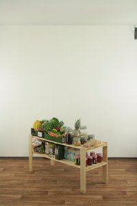 Wamar-Sosenka MAXI Regał Drewniany 64x120x50 cm 2 Półki ażurowe Surowy Drewno sosnowe MAXI-2NA 3