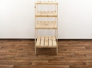 Wamar-Sosenka MAXI Regał Drewniany 115x80x50 cm 4 Półki ażurowe Surowy Drewno sosnowe MAXI-3MA+ 6