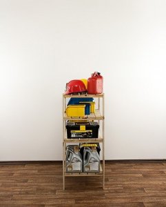 Wamar-Sosenka MAXI Regał Drewniany 115x80x50 cm 4 Półki ażurowe Surowy Drewno sosnowe MAXI-3MA+ 10