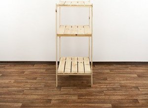 Wamar-Sosenka MAXI Regał Drewniany 115x80x50 cm 3 Półki pełne Surowy Drewno sosnowe MAXI-3MP 10