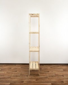 Wamar-Sosenka MAXI Regał Drewniany 166,4x80x30 cm 4 Półki ażurowe Surowe drewno sosnowe MAXI-4LA 6