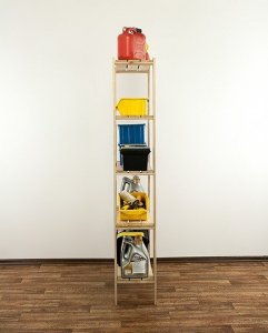 Wamar-Sosenka MAXI Regał Drewniany 166,4x80x30 cm 5 Półek ażurowych Surowy Drewno sosnowe MAXI-4LA+ 7